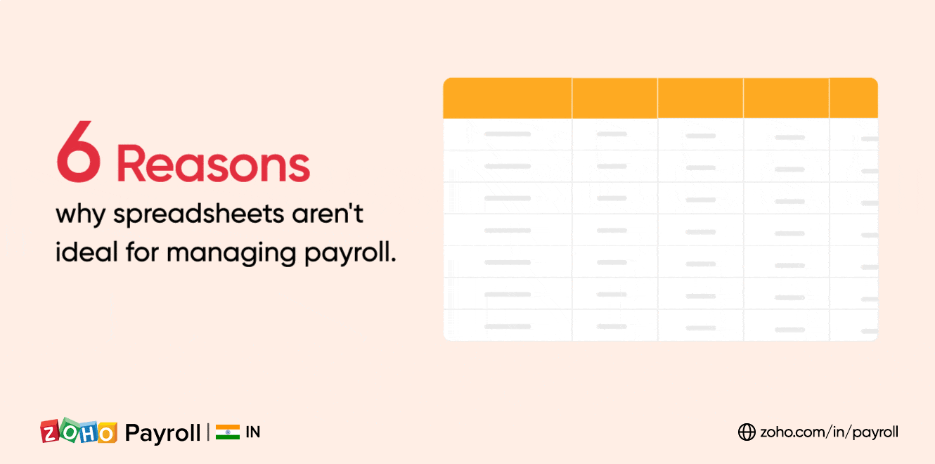 Spreadsheets are not good for doing payroll