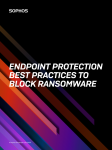 Best Practices Ransomware Report
