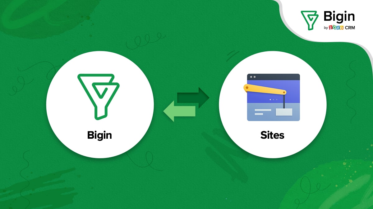 Zoho Sites Integrates with Bigin by Zoho CRM